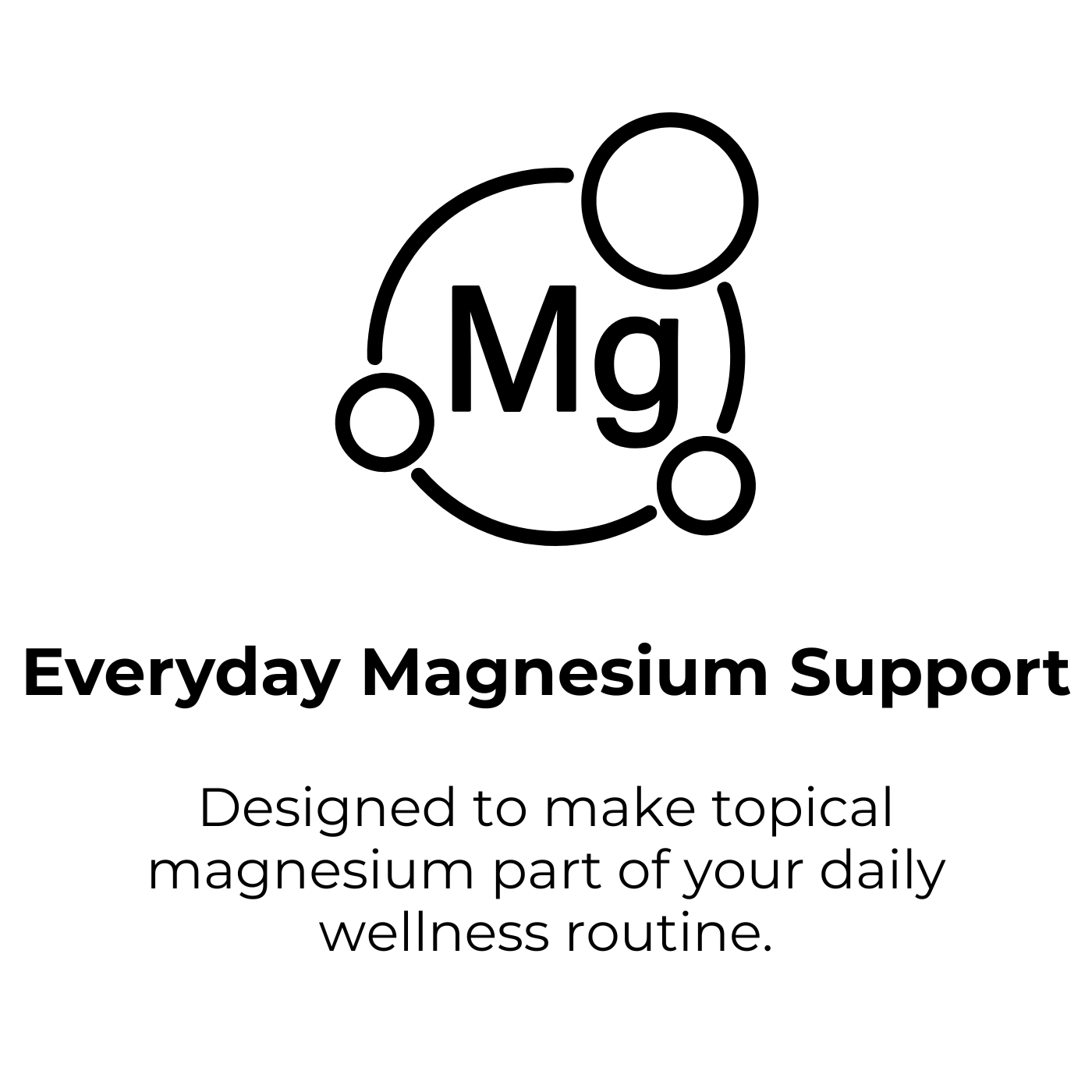 Everyday Magnesium Support. Designed to make topical magnesium part of your daily wellness routine.